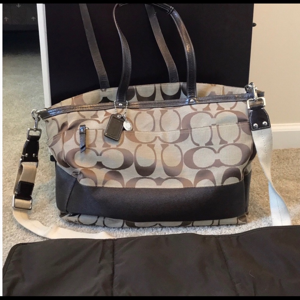 Coach baby bag